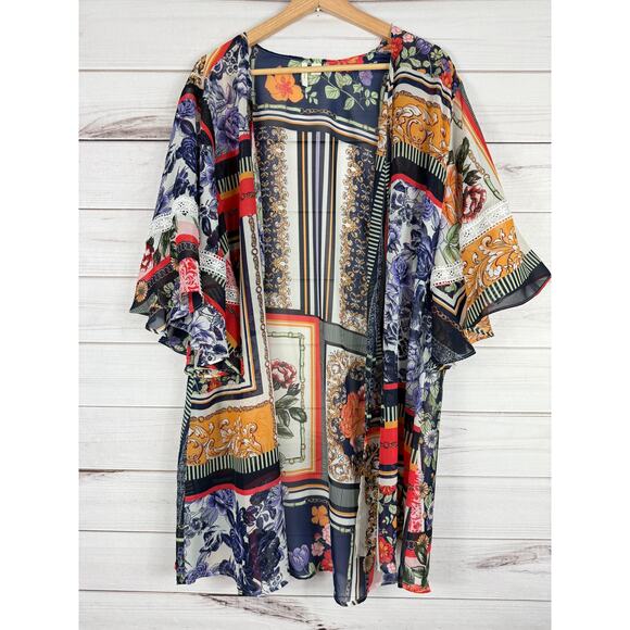 Cato Women's Kimono Sheer Coverup Women's Size Large C‎ Est 1946 - Picture 1 of 7